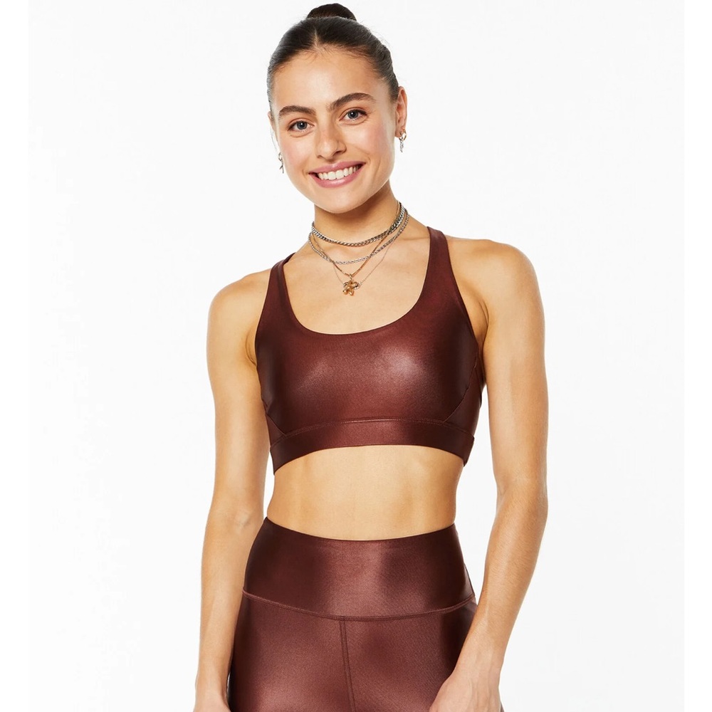 SoulCycle Cire Front Row Bra Raisin